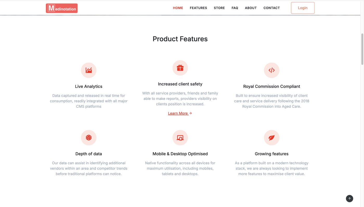 Medinotation product features page